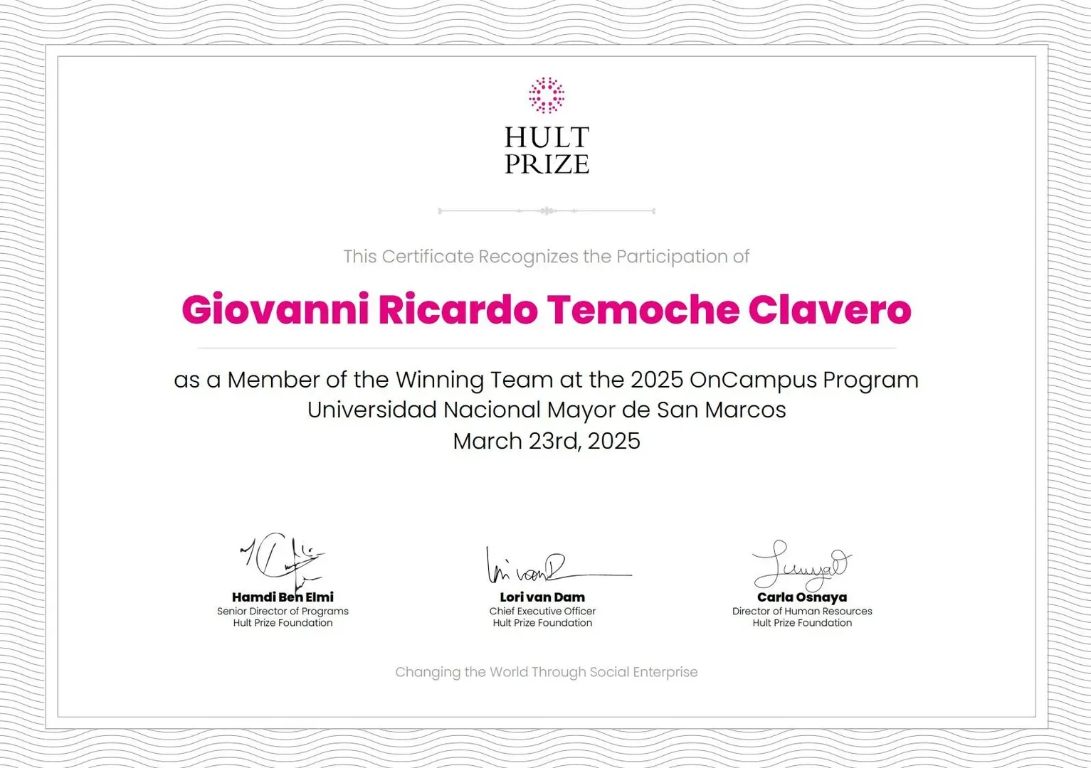 Hult Prize UNMSM 2025